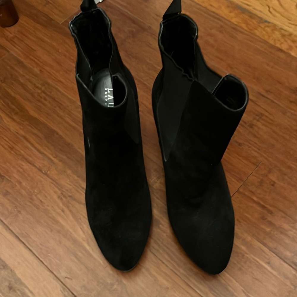 Black, Ralph Lauren boot.